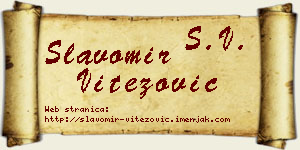 Slavomir Vitezović vizit kartica